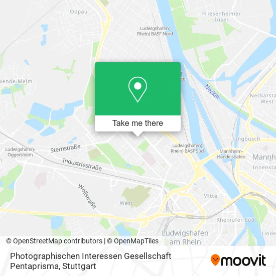 Карта Photographischen Interessen Gesellschaft Pentaprisma
