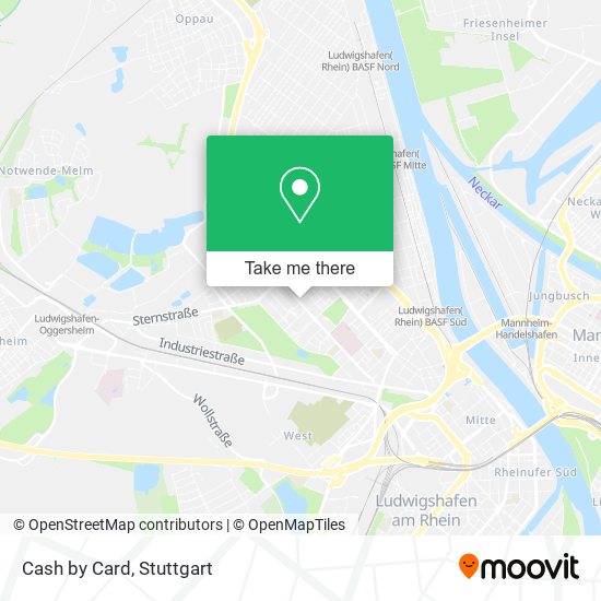 Cash by Card map