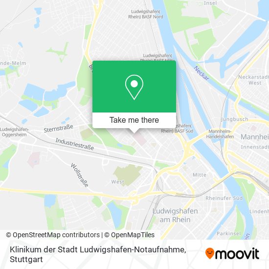 Klinikum der Stadt Ludwigshafen-Notaufnahme map