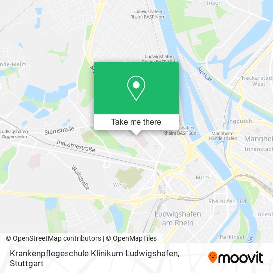Карта Krankenpflegeschule Klinikum Ludwigshafen