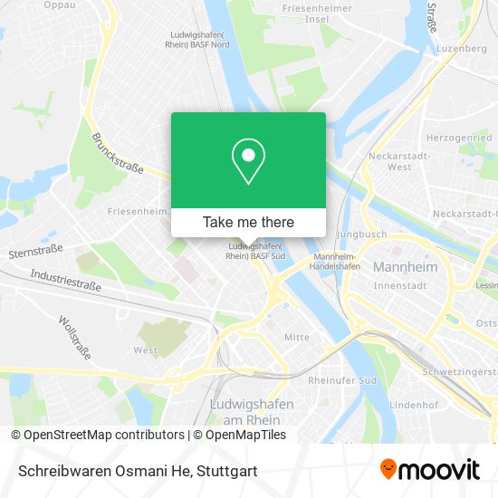 Schreibwaren Osmani He map