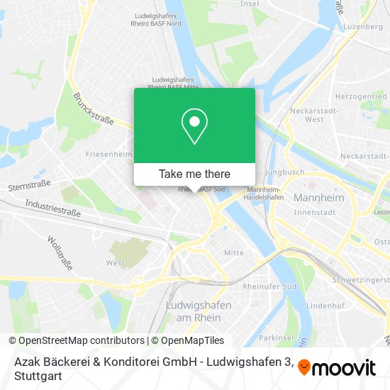 Azak Bäckerei & Konditorei GmbH - Ludwigshafen 3 map