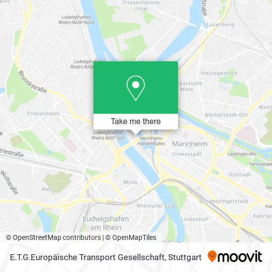 Карта E.T.G.Europäische Transport Gesellschaft