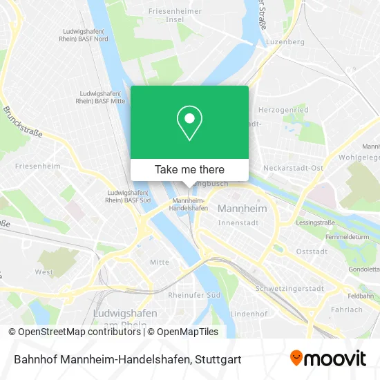 Карта Bahnhof Mannheim-Handelshafen
