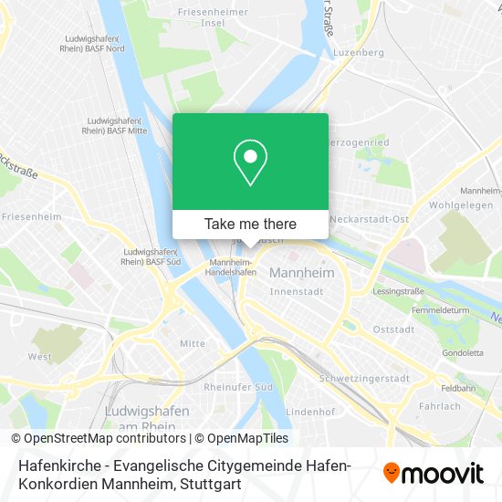 Hafenkirche - Evangelische Citygemeinde Hafen-Konkordien Mannheim map