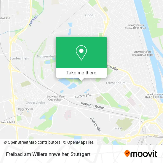 Карта Freibad am Willersinnweiher