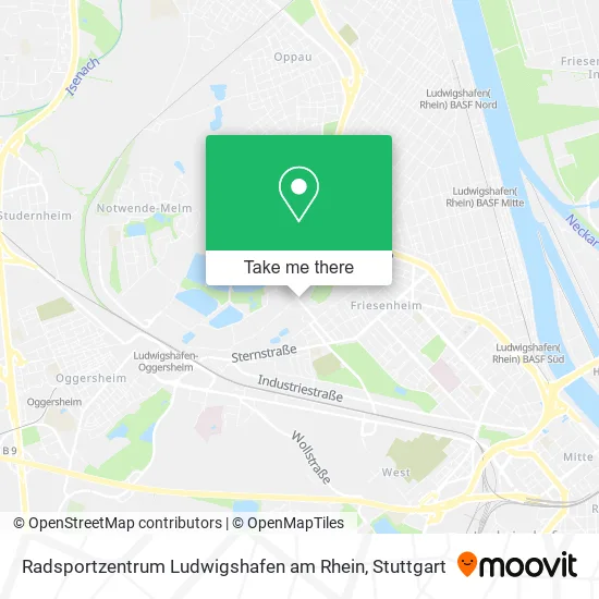 Карта Radsportzentrum Ludwigshafen am Rhein
