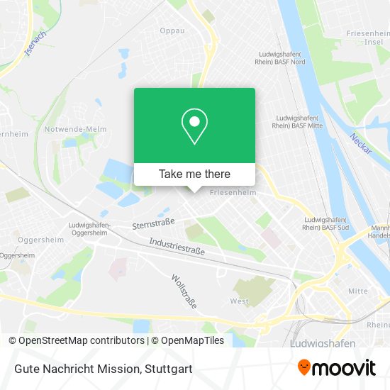 Карта Gute Nachricht Mission