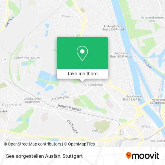 Карта Seelsorgestellen Auslän