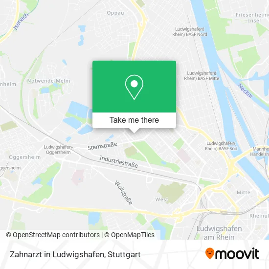 Карта Zahnarzt in Ludwigshafen