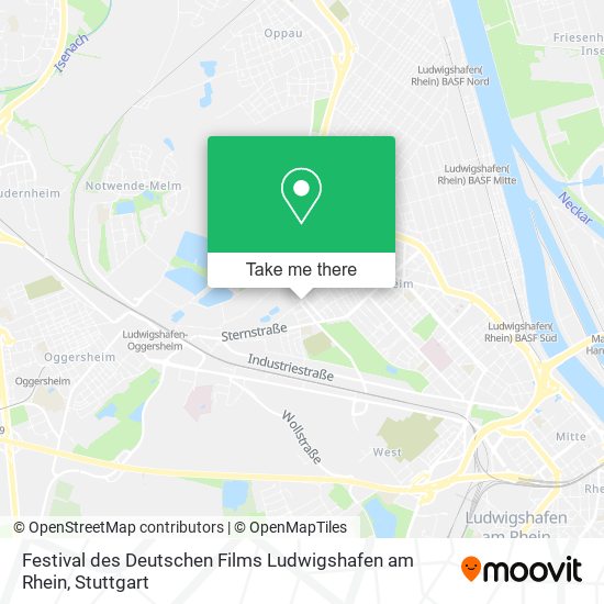 Карта Festival des Deutschen Films Ludwigshafen am Rhein