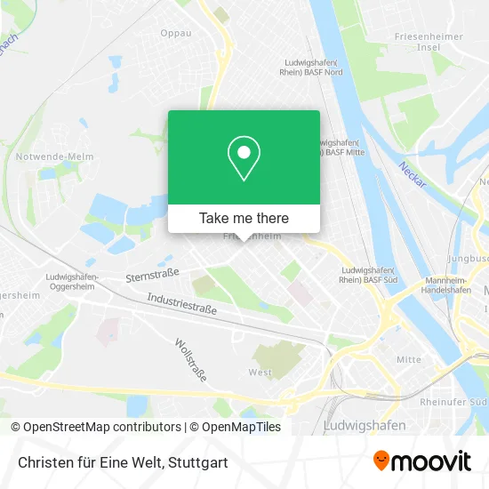 Карта Christen für Eine Welt