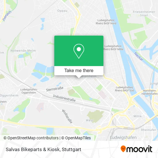 Карта Salvas Bikeparts & Kiosk