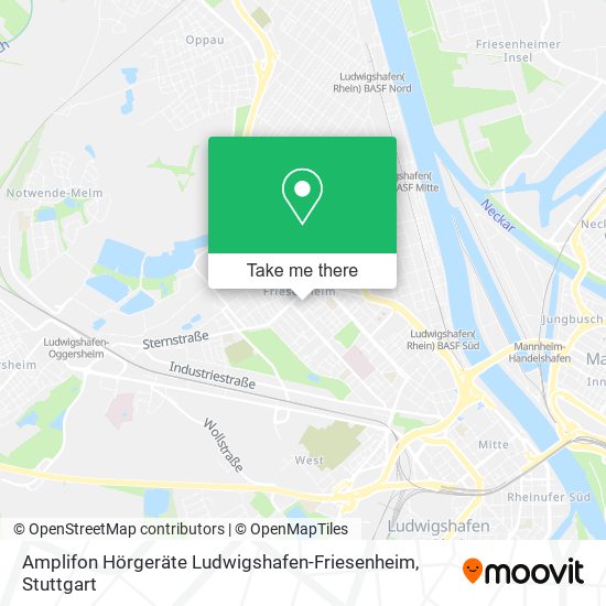 Amplifon Hörgeräte Ludwigshafen-Friesenheim map