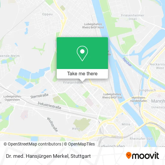 Карта Dr. med. Hansjürgen Merkel