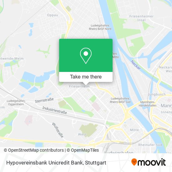 Hypovereinsbank Unicredit Bank map