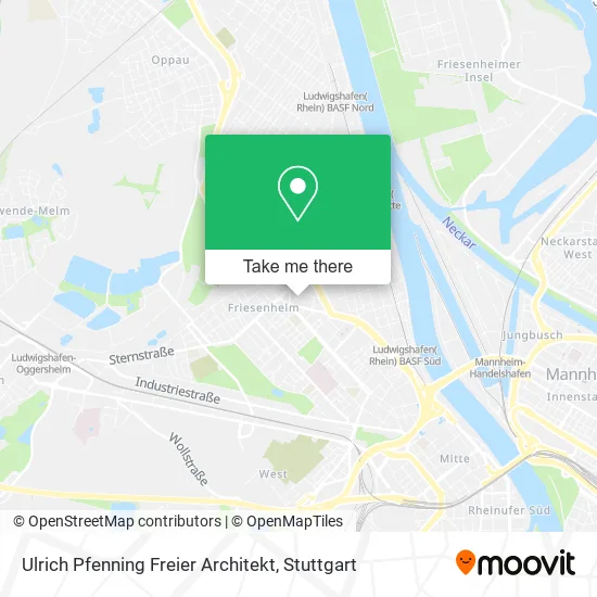 Карта Ulrich Pfenning Freier Architekt