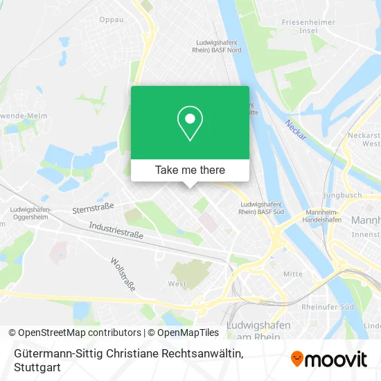 Карта Gütermann-Sittig Christiane Rechtsanwältin