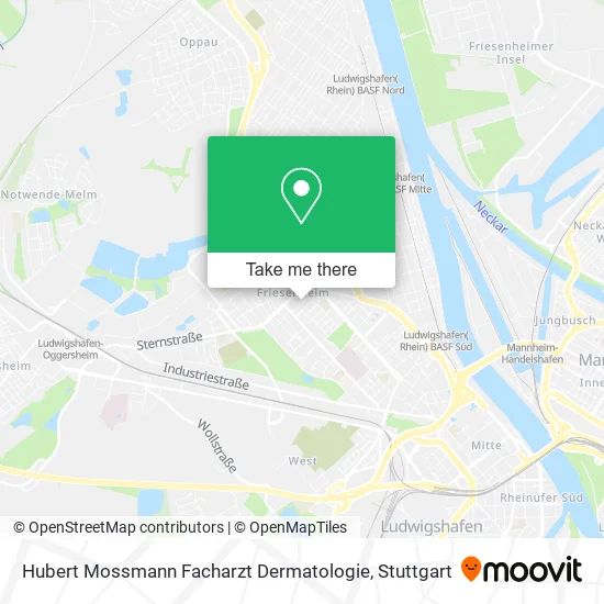 Карта Hubert Mossmann Facharzt Dermatologie
