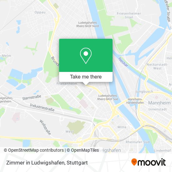 Zimmer in Ludwigshafen map