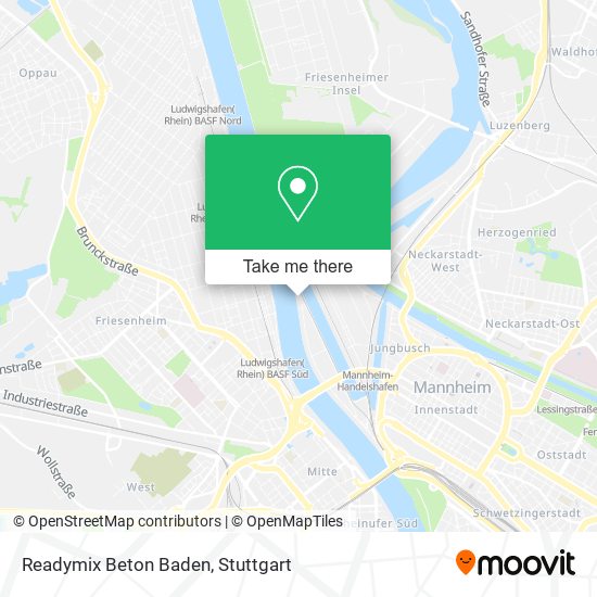 Readymix Beton Baden map