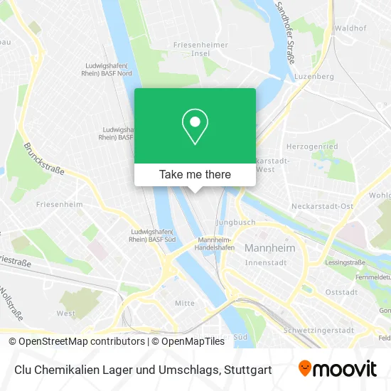 Карта Clu Chemikalien Lager und Umschlags