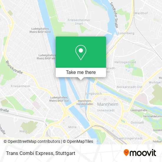 Trans Combi Express map