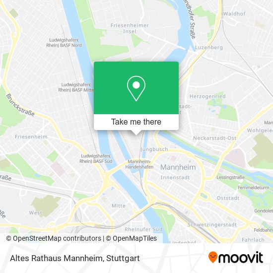 Altes Rathaus Mannheim map