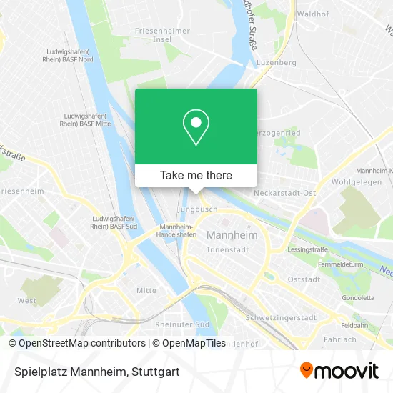 Карта Spielplatz Mannheim