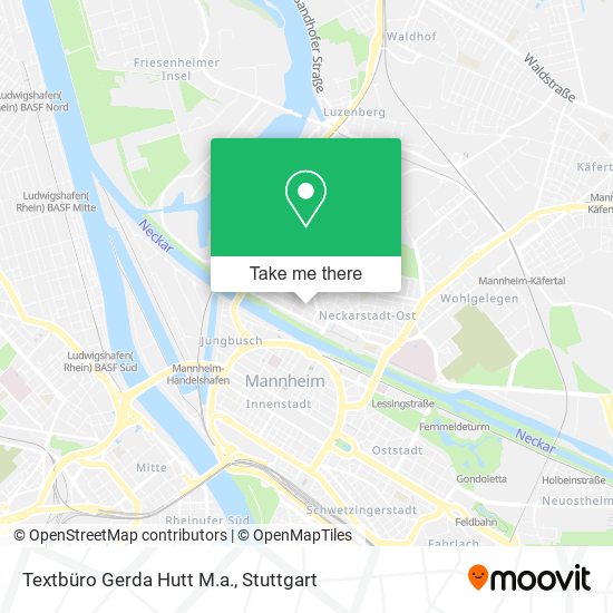 Textbüro Gerda Hutt M.a. map