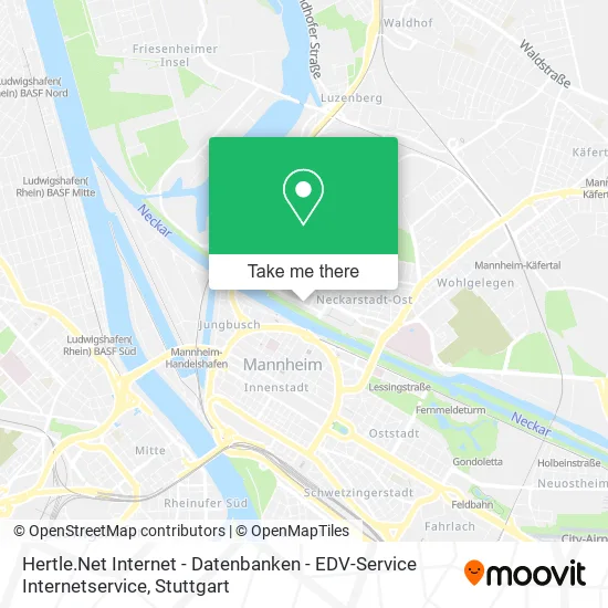 Карта Hertle.Net Internet - Datenbanken - EDV-Service Internetservice