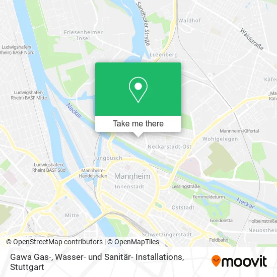 Карта Gawa Gas-, Wasser- und Sanitär- Installations