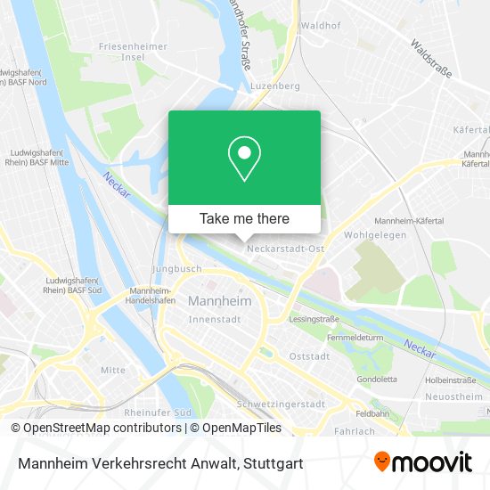 Mannheim Verkehrsrecht Anwalt map