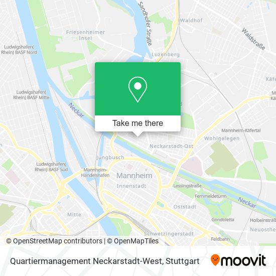 Карта Quartiermanagement Neckarstadt-West