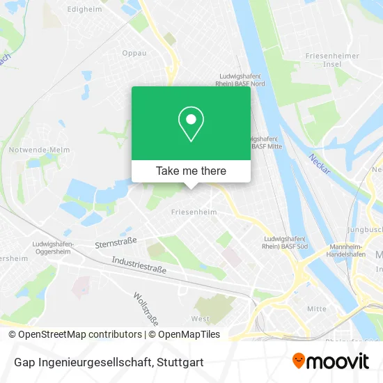 Карта Gap Ingenieurgesellschaft