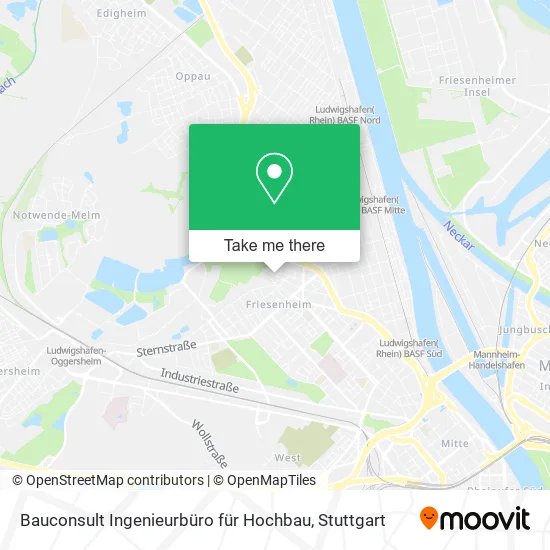 Карта Bauconsult Ingenieurbüro für Hochbau