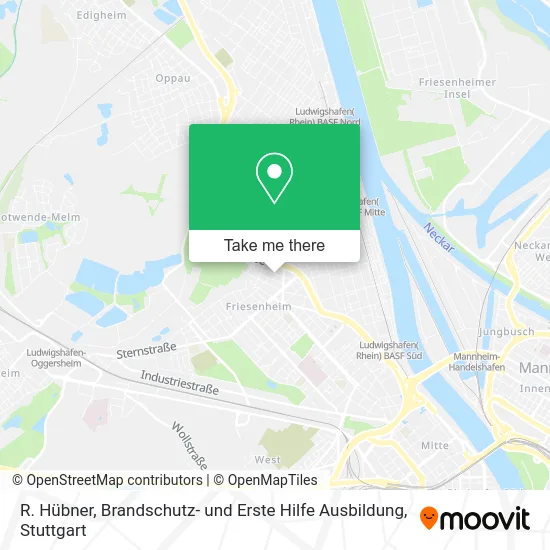 Карта R. Hübner, Brandschutz- und Erste Hilfe Ausbildung