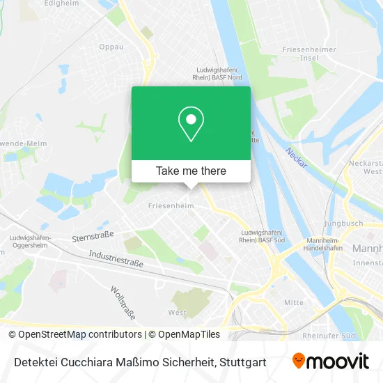 Карта Detektei Cucchiara Maßimo Sicherheit
