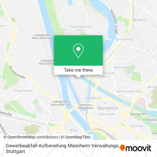 Карта Gewerbeabfall-Aufbereitung Mannheim Verwaltungs