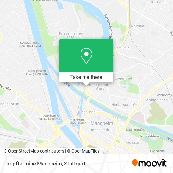 Карта Impftermine Mannheim