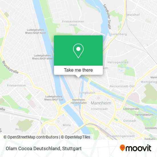 Olam Cocoa Deutschland map