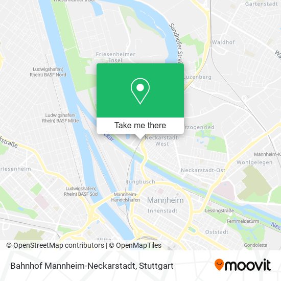 Bahnhof Mannheim-Neckarstadt map