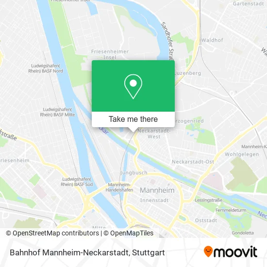 Карта Bahnhof Mannheim-Neckarstadt