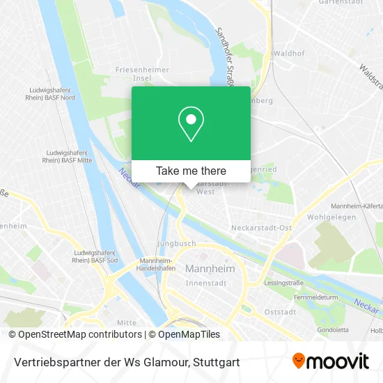 Карта Vertriebspartner der Ws Glamour
