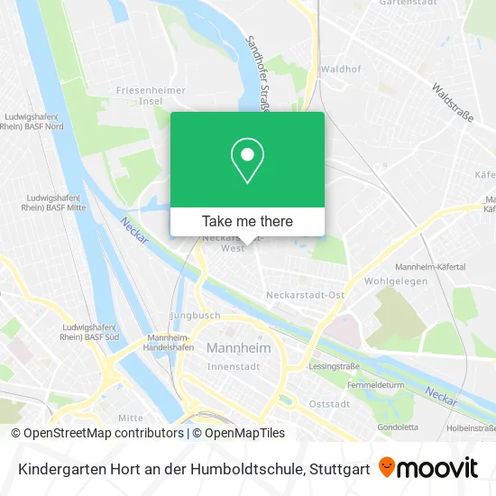 Карта Kindergarten Hort an der Humboldtschule