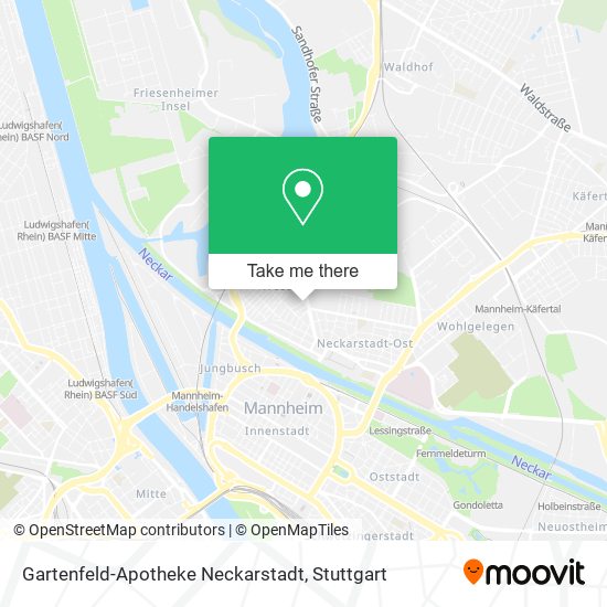 Gartenfeld-Apotheke Neckarstadt map