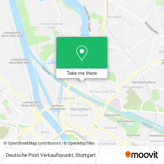 Карта Deutsche Post Verkaufspunkt