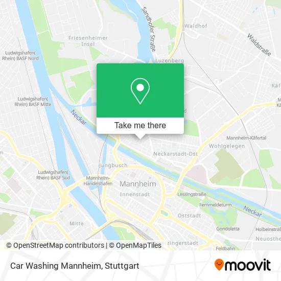 Карта Car Washing Mannheim