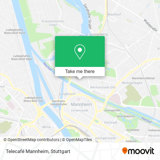 Telecafé Mannheim map