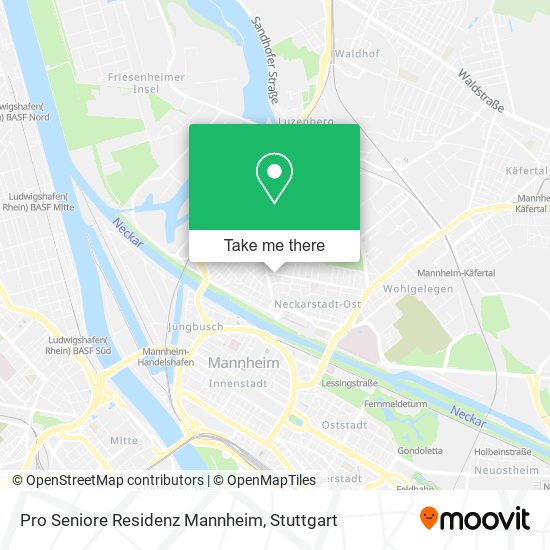 Pro Seniore Residenz Mannheim map